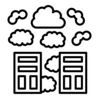 Smog Icon Style vector