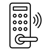Smart Lock Icon Style vector