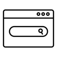 Website Search Icon Style vector