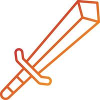 Sword Toy Icon Style vector