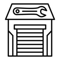 Service Station Icon Style vector