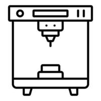 estilo de icono de impresora 3d vector