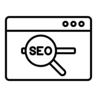 Website Seo Icon Style vector