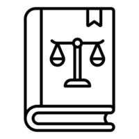 Law Book Icon Style vector