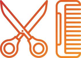 Hair Tools Icon Style vector