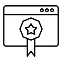 Page Quality Icon Style vector