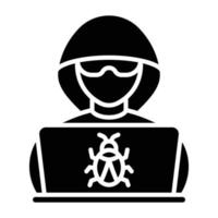 Hacker Icon Style vector