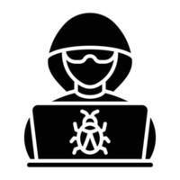 Hacker Icon Style vector