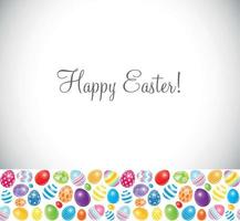 Beautiful Easter Egg Background Vector Illustration