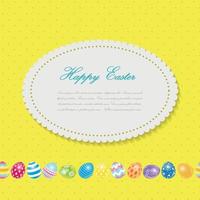 Beautiful Easter Egg Background Vector Illustration