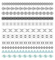 Vector Set of Calligraphic Design Borders Elements