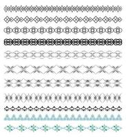 Vector Set of Calligraphic Design Borders Elements