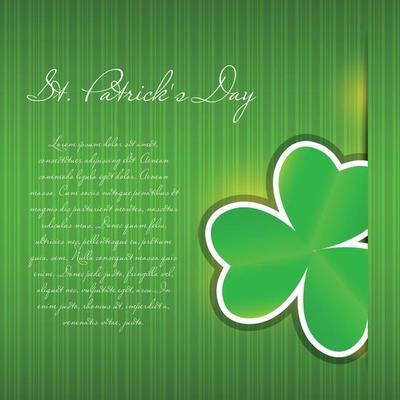 Saint Patricks day background vector illustration