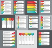 Big Set of Infographic Banner Templates for Your Business Vector Illustration