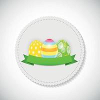 Ilustración de vector de fondo hermoso huevo de Pascua