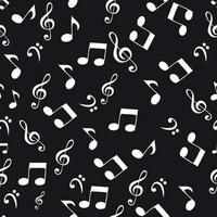 Abstract music seamless pattern background vector illustration f