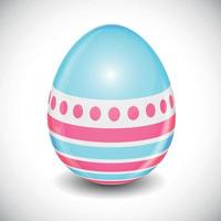 Beautiful Easter Egg Background Vector Illustration