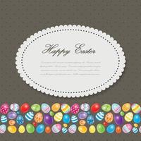 Beautiful Easter Egg Background Vector Illustration