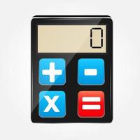 Ilustración de vector de icono de calculadora