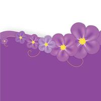 Abstract colorful background with flowers. Vector illustration