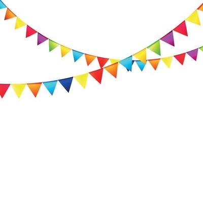 Party Background with Flags Vector Illustration. EPS 10