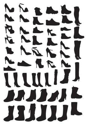 High Heels Silhouette Vector Art, Icons, and Graphics for Free Download