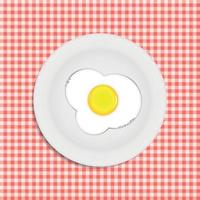 Fried eggs vector illustration