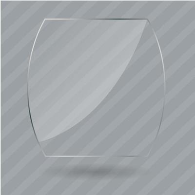 Glass frame on abstract background. Vector illustration.