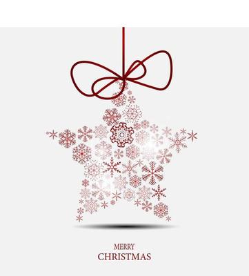 Christmas snowflakes background vector illustration