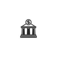 Bank line icon. linear style sign for mobile concept and web design. Outline vector icon. Symbol, logo illustration. Vector graphic