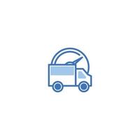 Fast Delivery filled line icon. linear style sign for mobile concept and web design. Outline vector icon. Symbol, logo illustration. Vector graphic