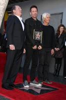 LOS ANGELES, JAN 25 - Garry Shandling, David Duchovny, Chris Carter at the David Duchovny Hollywood Walk of Fame Star Ceremony at the Fox Theater on January 25, 2016 in Los Angeles, CA photo