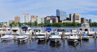 Boston Charles River skyline photo