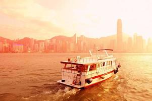 Boat and Hong Kong photo