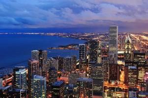 chicago horizonte panorama vista aérea foto