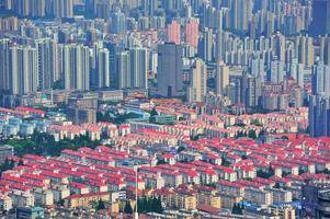 Shanghai aerial in the day photo