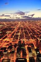 Chicago at dusk photo