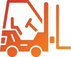 Forklift Icon Style vector