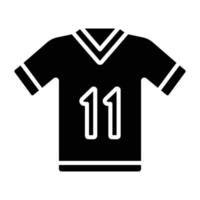 estilo de icono de camiseta de fútbol vector