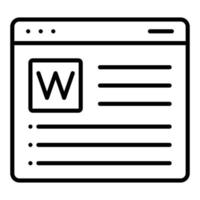 estilo de icono de wikipedia vector