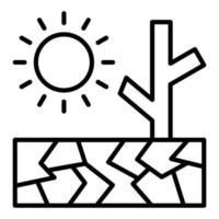 Drought Icon Style vector