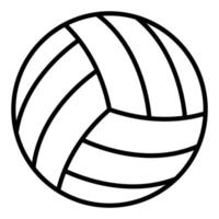 estilo de icono de voleibol vector