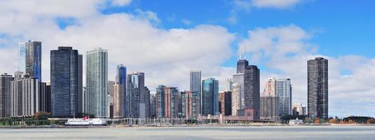 panorama urbano de la ciudad de chicago foto