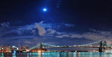 New York City moon night photo