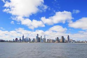 horizonte urbano de la ciudad de chicago foto