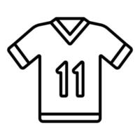 estilo de icono de camiseta de fútbol vector