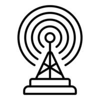 estilo de icono de antena del ejército vector