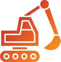 Backhoe Icon Style vector