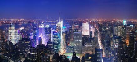 New York City Manhattan Times Square skyline aerial view photo