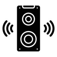 estilo de icono de altavoz inteligente vector